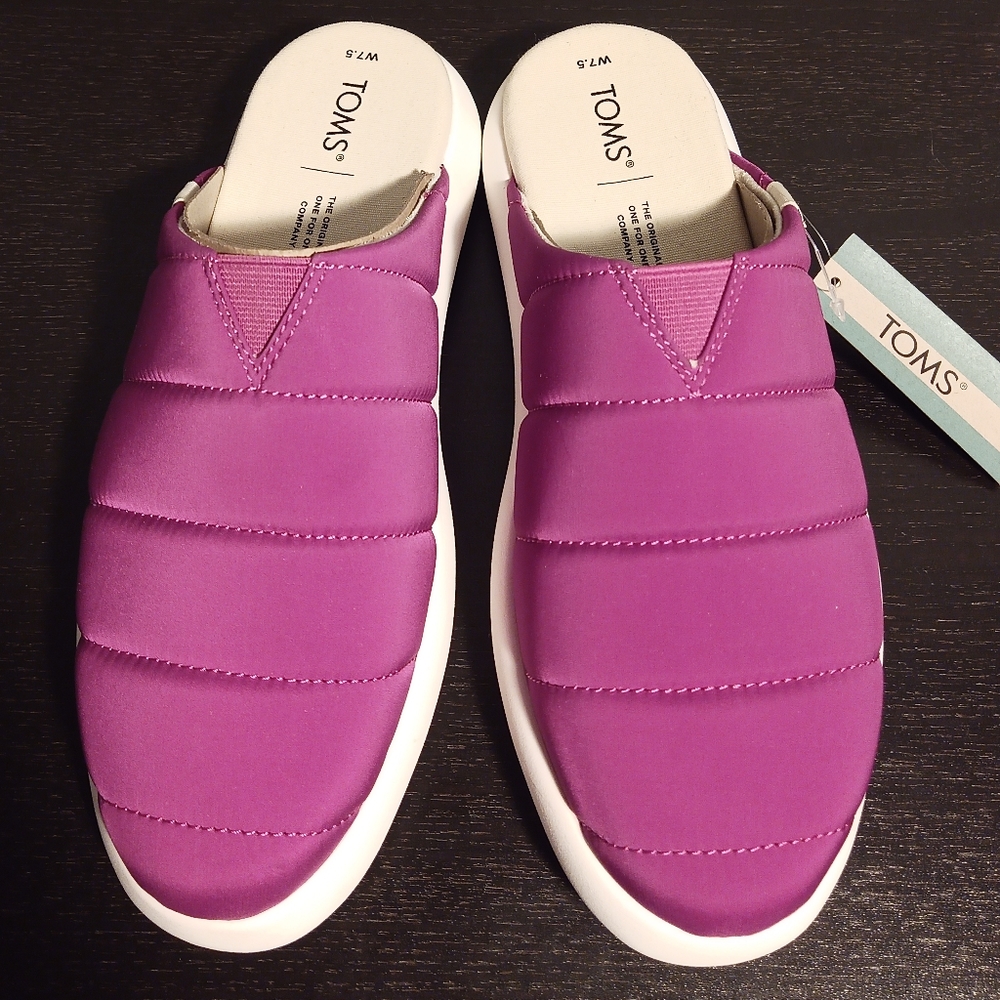 TOMS  Fuschia Alpargata Mallow Mule, Women's Size 7.5